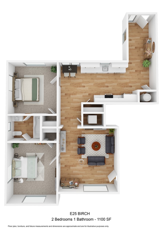 E25-BIRCH 2X1-1100SF-2D Floorplan.jpg - The Gardens