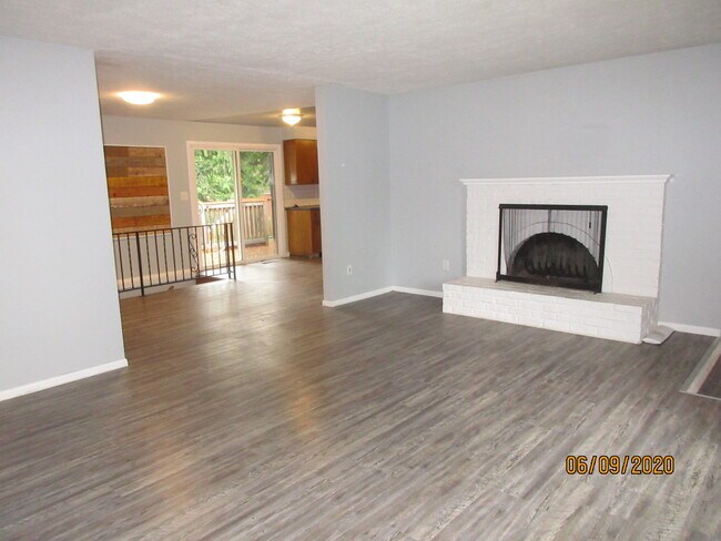 view to kitchen, slider to deck - 407 W Holland Ave