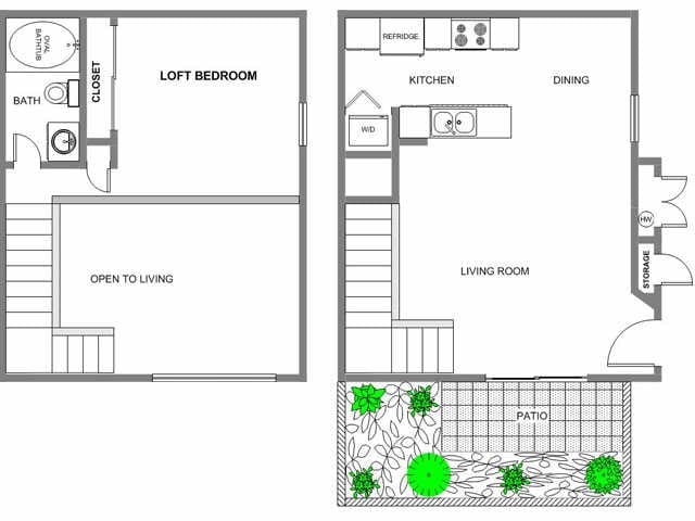 Loft Plan Three - Villa Mondavi