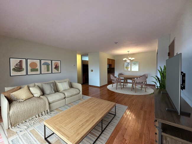 Sala de estar y comedor decorados virtualmente. - 340 Sunderland Rd