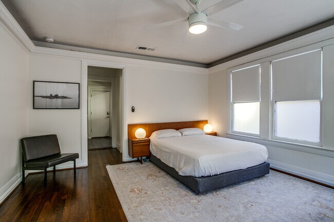 Main room is spacious and has great natural light. - 600 N Montclair Ave