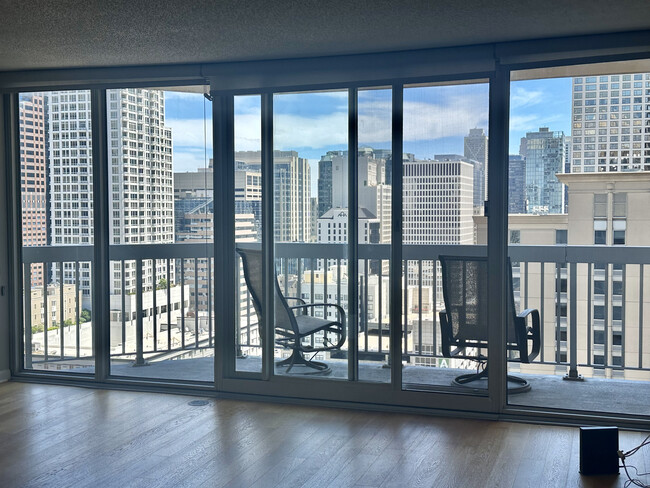 Balcony View Floor to Ceiling Windows - 545 N Dearborn St