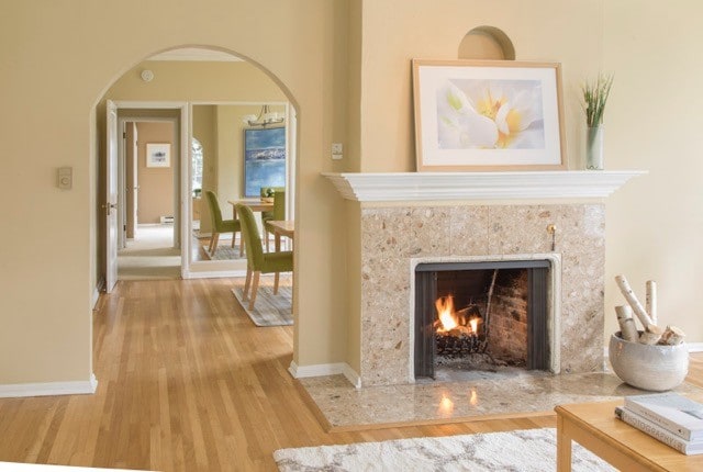 Wood Burning Fireplace - 3512 NE 23rd Ave