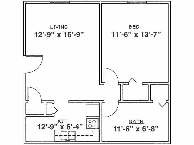 Kerrybrook Apartments – 1 BD Standard