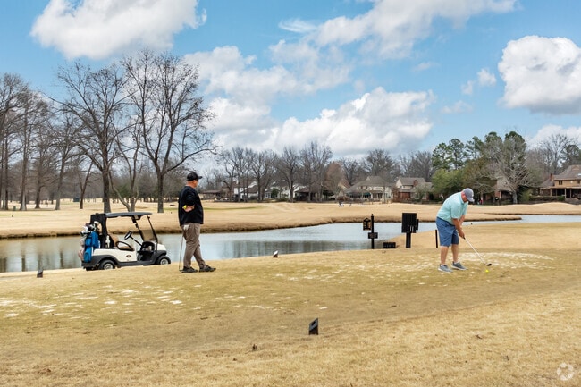 Enjoy a round of golf with a friend at Spring Creek Ranch in Collierville.