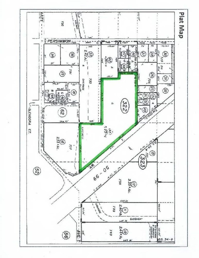 Mapa de la parcela - Willow Glen Apartments