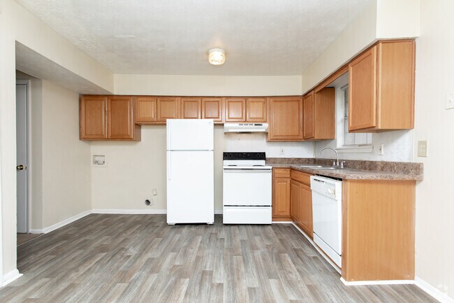 2HAB, 1,5BA - 1.076 ft² Cocina/área de lavandería - Oxford Townhouses