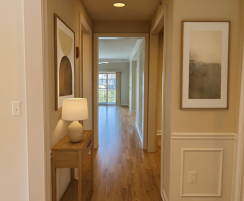 Entryway (virtually staged) - 132 Clocktower Dr