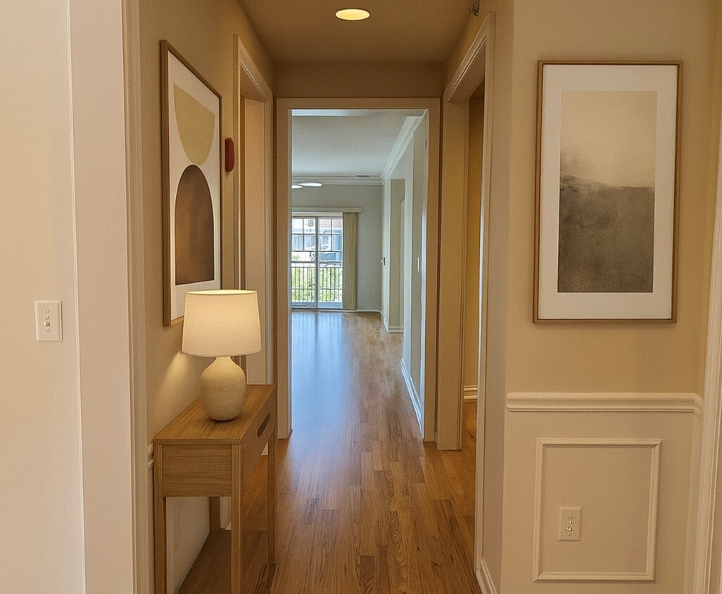 Entryway (virtually staged) - 132 Clocktower Dr