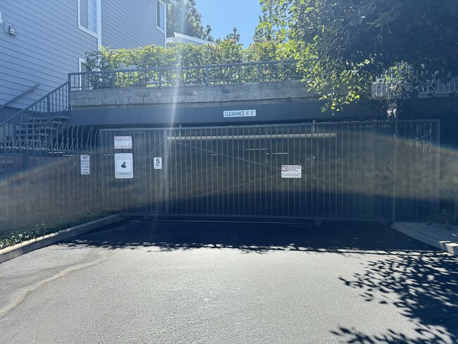 Gate entrance to parking garage - 1414 Brett Pl
