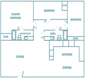 3HAB/2BA - San Miguel Apartments