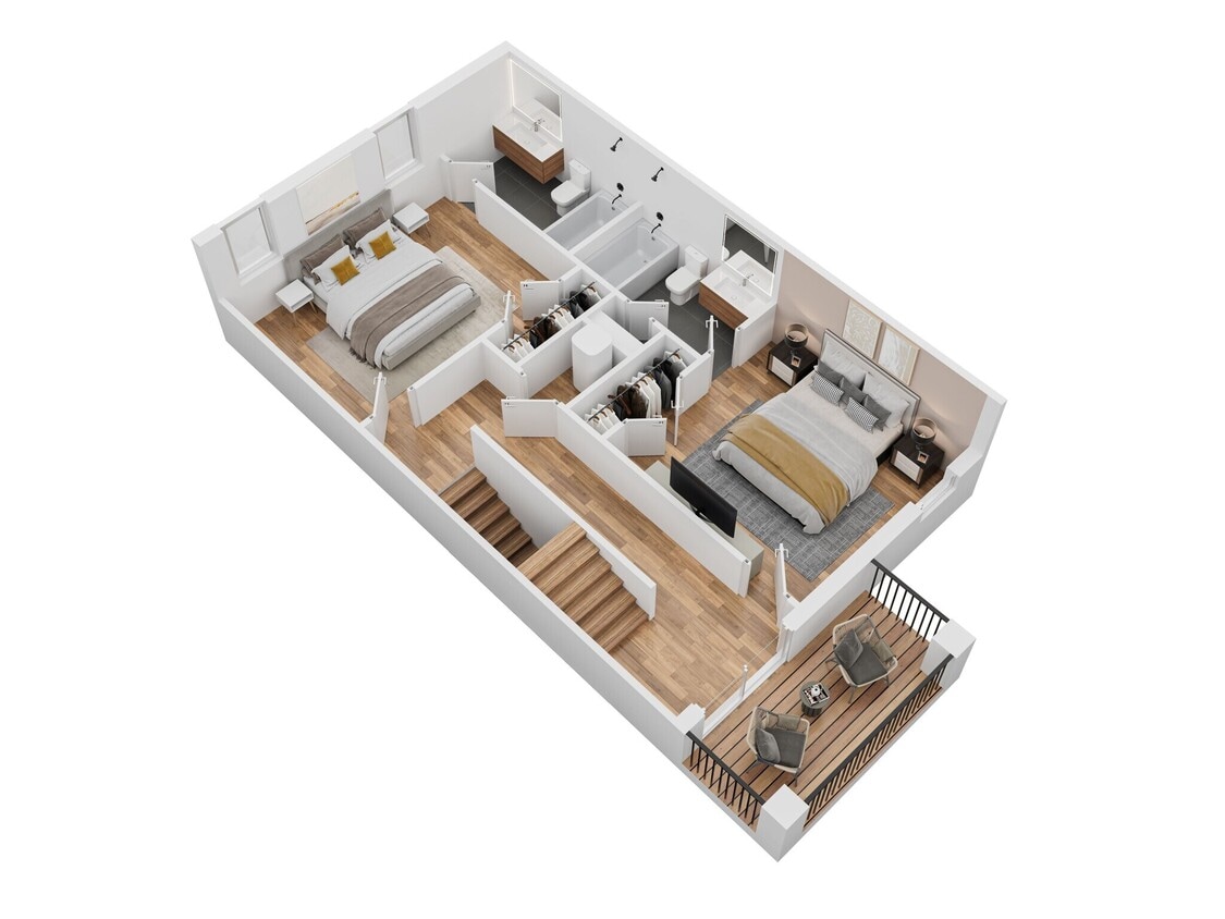 Second Floor Rendering - 113 E 9th St