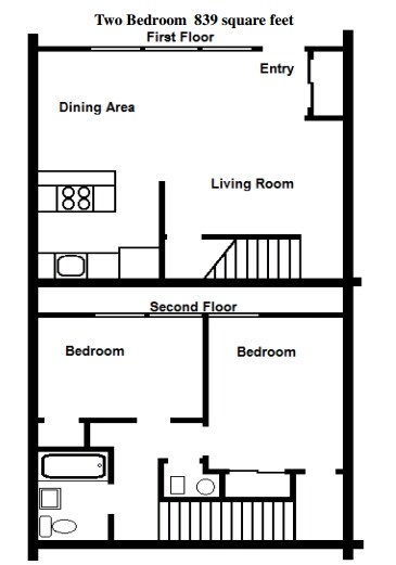 2HAB/1BA - Platte View Apartments