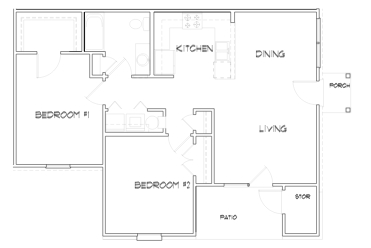 2BR/1BA - Brunswick Place