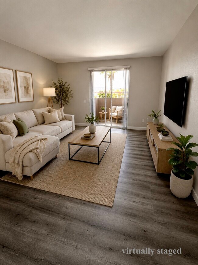 Sala de estar. Persianas y suelo nuevos. - 231 W Horizon Ridge Pky