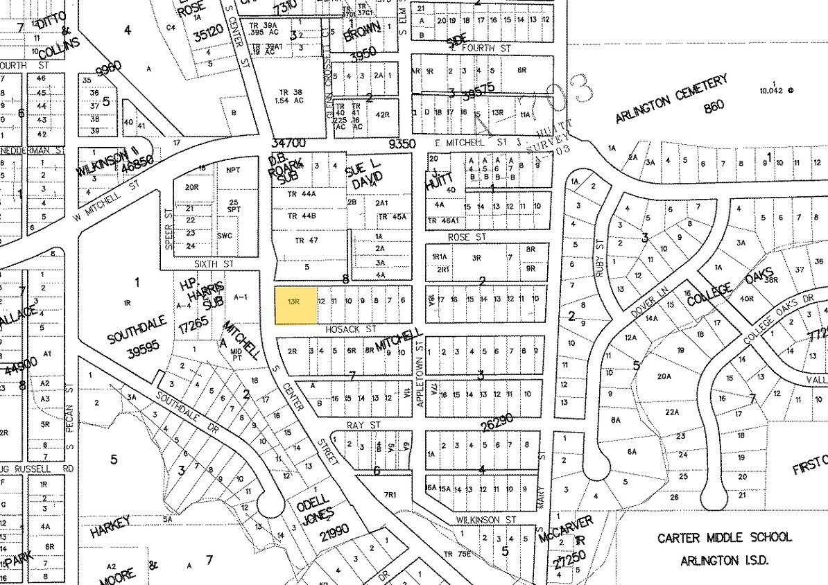 Mapa de la parcela - Center Oaks