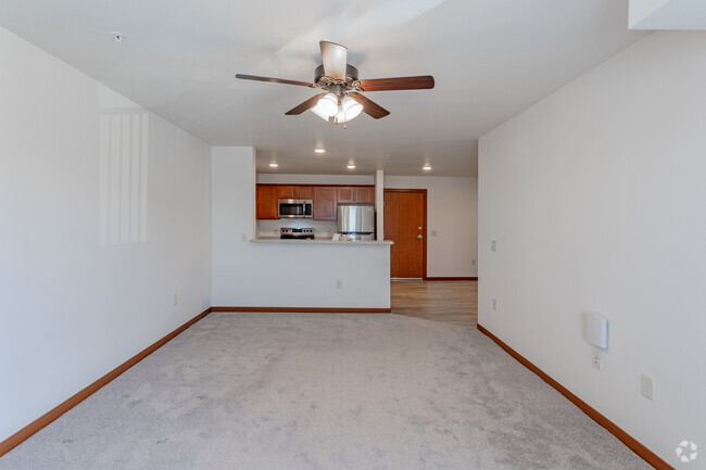 2BR, 1BA - 957SF - Living Room - Station Street Apartments