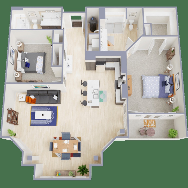 Crocker Park Living – The Excelsior 2 Bedroom 2 Bath
