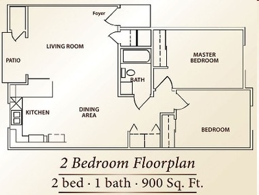 2HAB/1BA - Golf Club Apartments