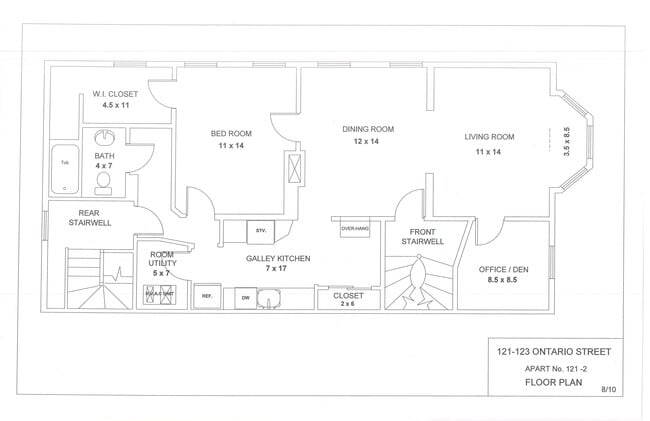 Floor Plan - 121 Ontario St