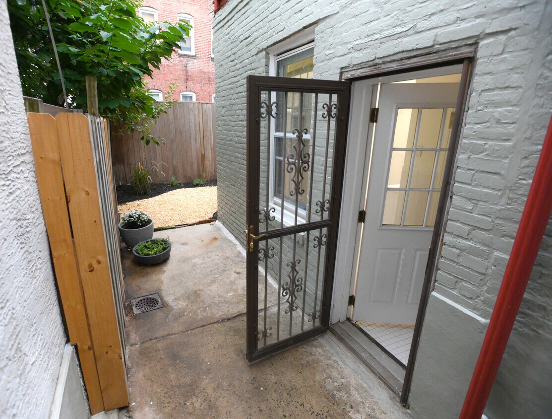 exterior door to bedroom and bathroom - 217 Fairmount Ave