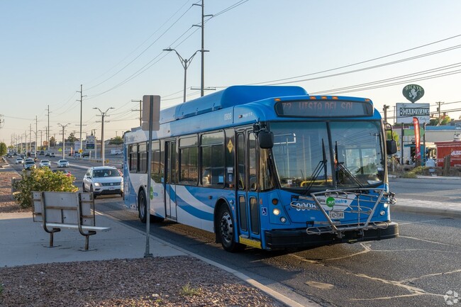 Sun Metro buses stop around Eastside.