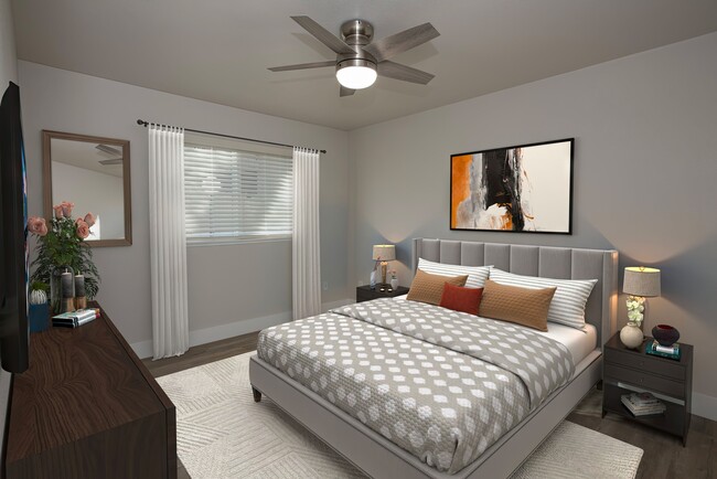 Bedroom - Meritage Apartments