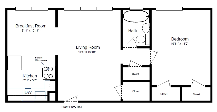 1BR/1BA - 6408-6416 Oakland Ave