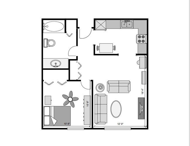 1 dormitorio, 600 pies cuadrados - Northshore Estates