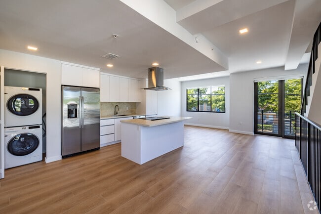 Unit 401 - 4BD, 4BA - 1,734SF - Living Room/Kitchen - 1376 SW 4th St