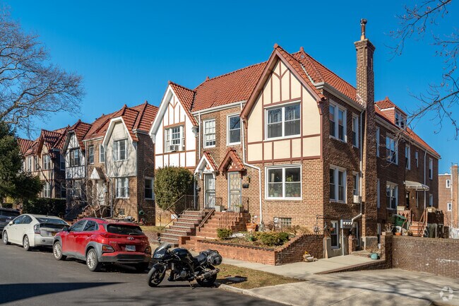 This row of Tudor homes in Forest Hills adds charm to the neighborhood.