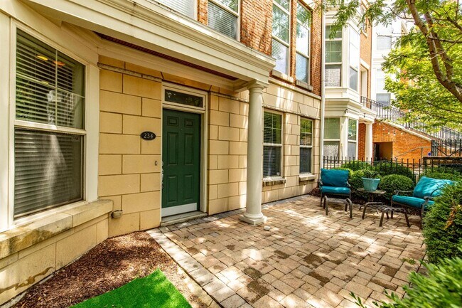 Furnished, tree-lined patio - 234 Stetson St