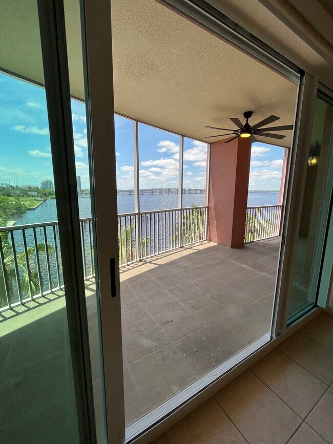 Lanai, with double sliding glass hurricane doors fully opened - 2743 1st St