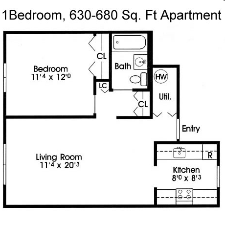 1HAB/1BA - Totiakton Manor