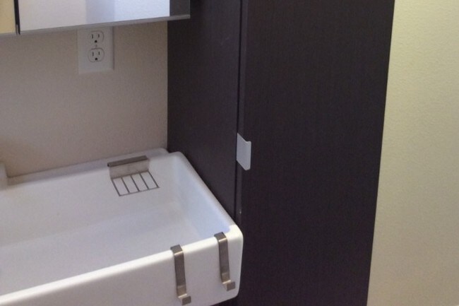 Ikea bathroom with extra storage - 2337 W 8th St