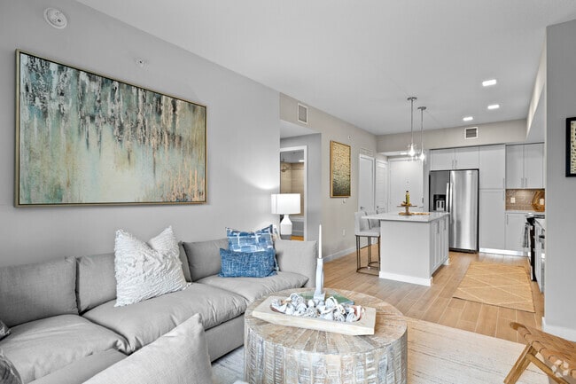 2BR, 2BA B1 Livingroom - Mayla Pompano Residences Apartments