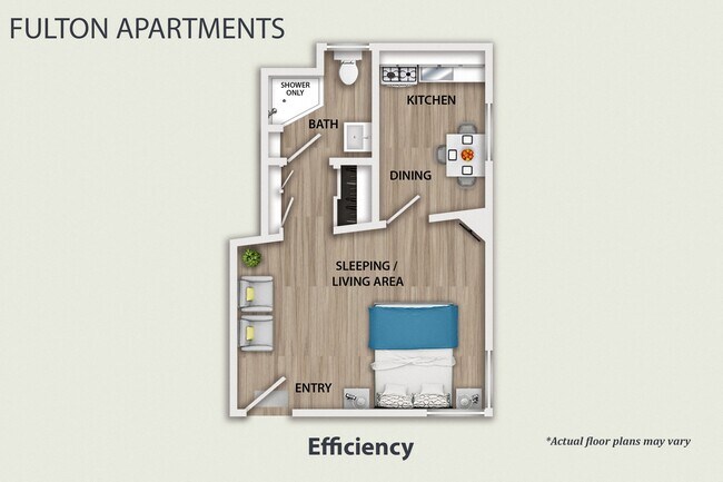 Plano de planta - Fulton Apartments