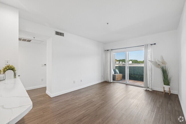2BR, 2BA - 1,137SF - Living Room - Cahuenga Place