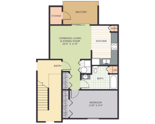 1BR/1BA - Tipton Terrace