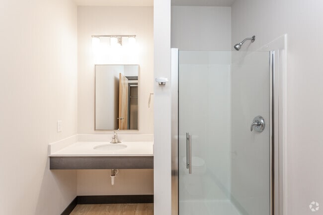 Cuarto de baño del estudio - 245 Kingston Cedar Rapids
