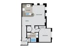 1 Bed 1 Bath 841 SF