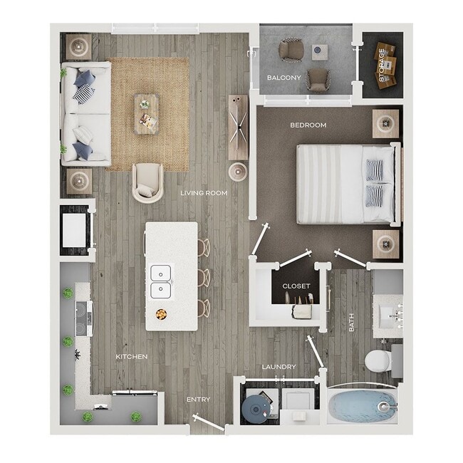Floorplan - Eckhert Crossing Apartments