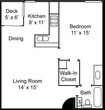 1bed 1bath