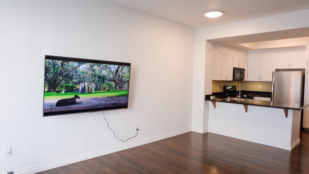 brand new wall-mounted 65" LG 4K LED TV - 4060 Glencoe Ave