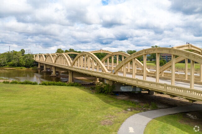 There is a beautiful bridge near the boarder of Southwest Wichita.