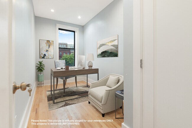 Bedroom as Office. Virtually Staged. - 31 Truxton St