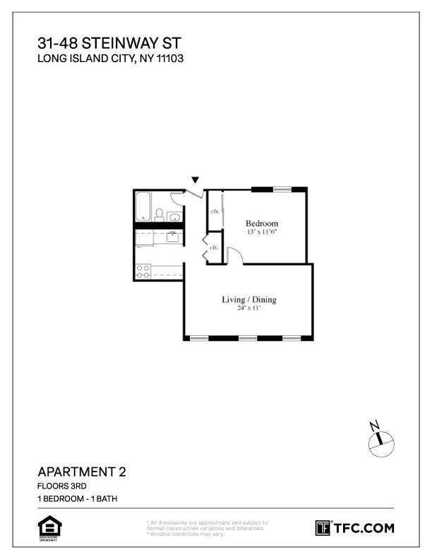 Apt. 2 Floorplan - 31-48 Steinway St