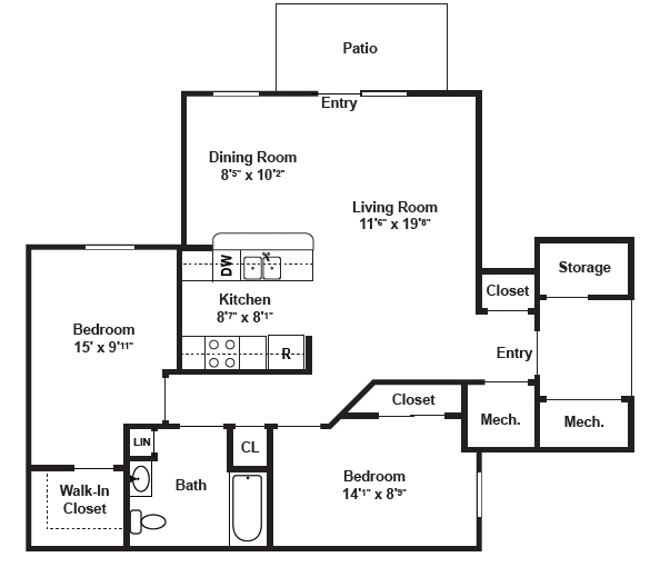 2 Bedroom - Biltmore Crossing