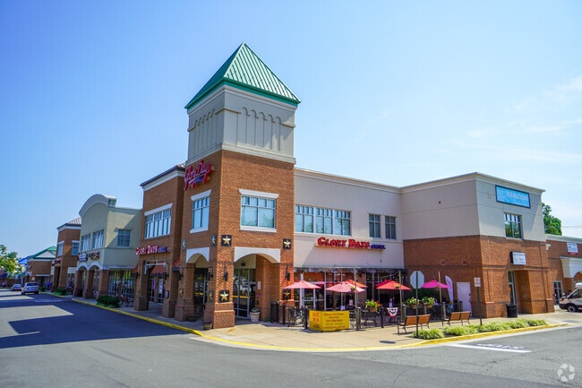 Locals frequent the many shops in Lorton, VA.