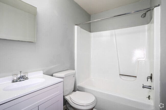 3BR, 1.5BA - 1,129SF - Primary Bathroom - Charles Drew Court Apartments